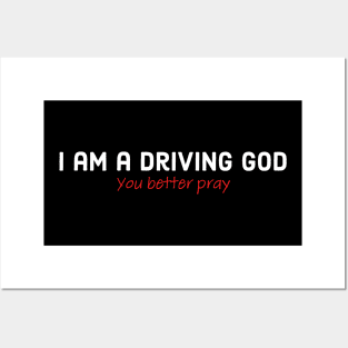 Driving god Posters and Art